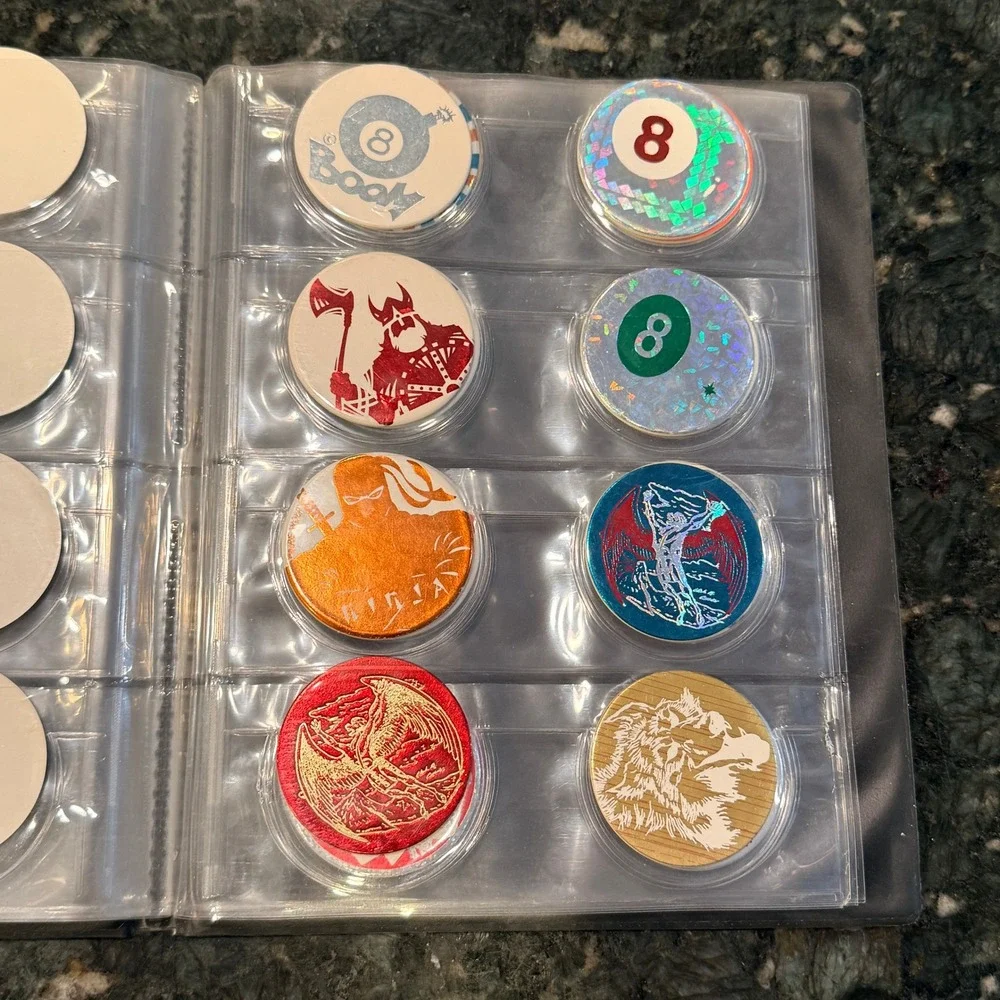 Vintage Ultra Pro Cap Binder Pog Collection Poison 8-Ball Slammers Lot 90s Toy